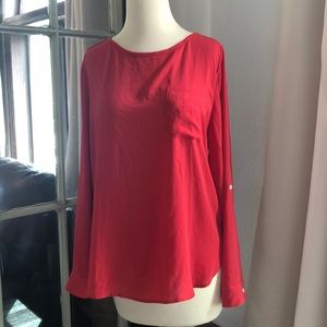 Red blouse